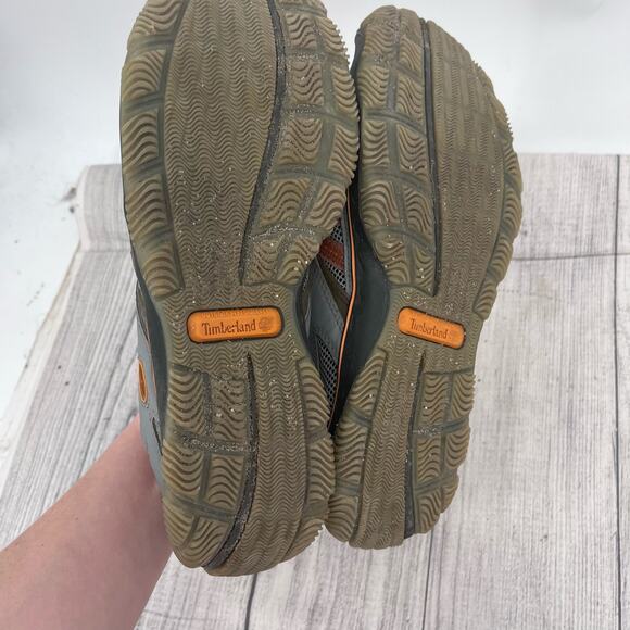 Timberland Orange Gray Mesh Light Outdoor Performance Hiking Sneakers Men’s 8M - Picture 8 of 12